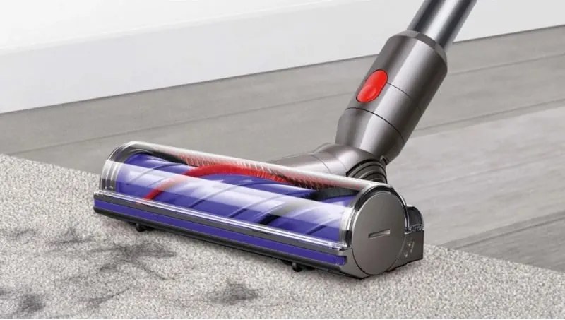 Вертикална прахосмукачка Dyson V11 Advanced Nickel/Purple 479333-01, 200AW, 760 мл, 125000 об/мин, Автомония 60 мин, HEPA, Лилав/Никел