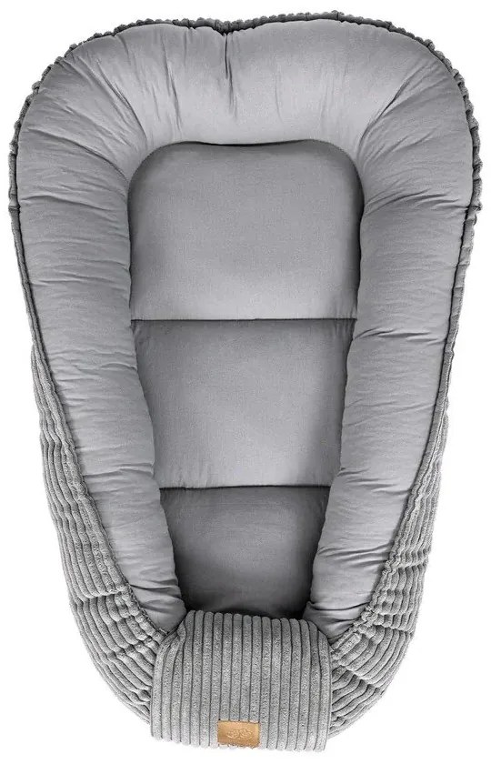 Сиво гнездо за бебе 55x83 cm – Meowbaby