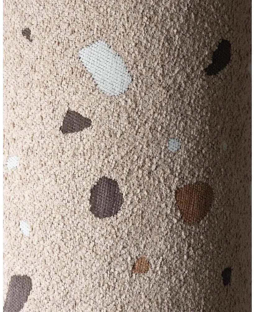 Светлокафяв детски стол от букле и шенил Terrazzo Moon – Wigiwama