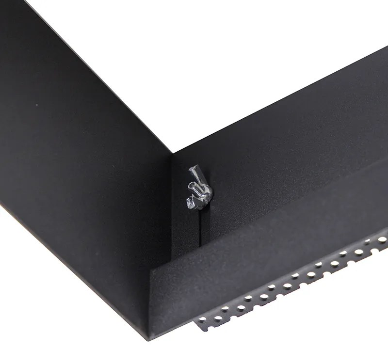 Вграден прожектор черен GU10 AR111 без рамка - Oneon