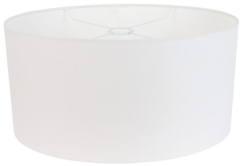 Абажур от лен бял овал 50/33/25
