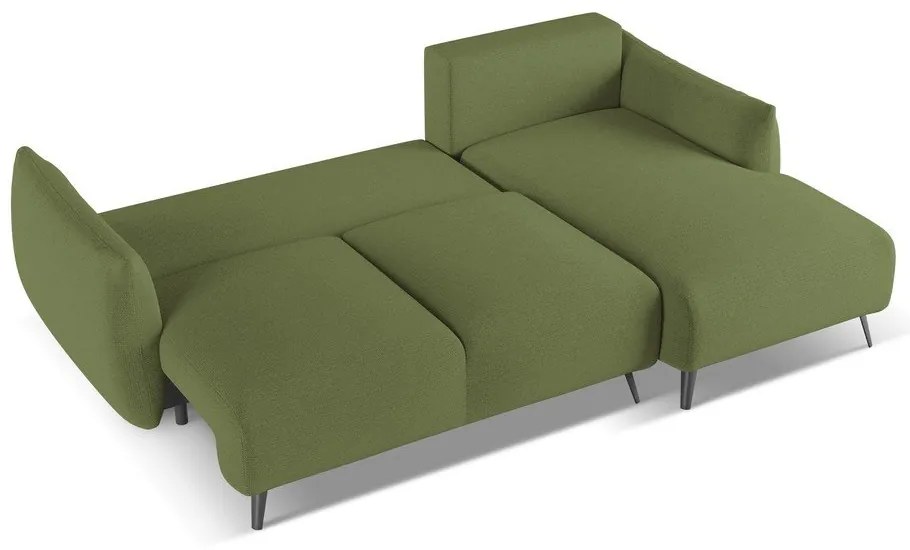 Зелен ъглов диван (десен ъгъл) Malie – Makamii