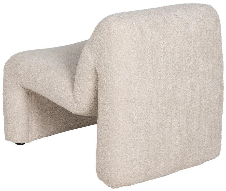 Бежово кресло от плат букле – Ixia