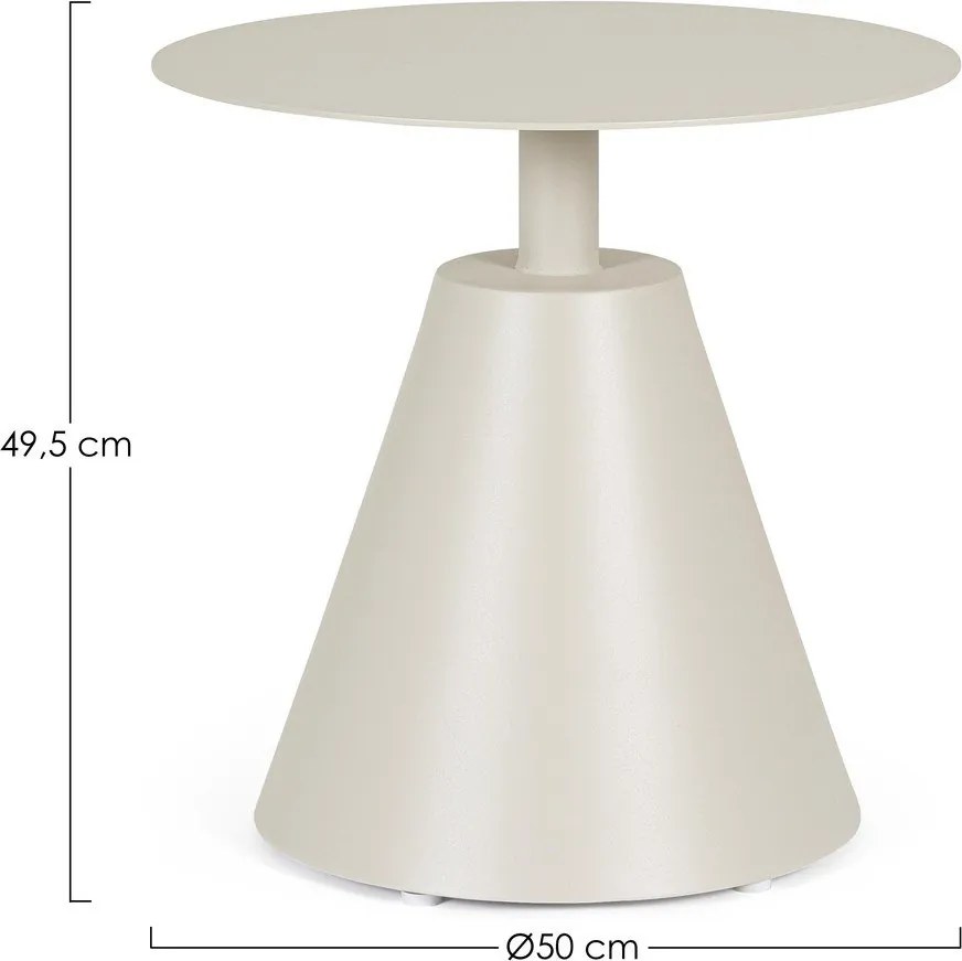 Алуминиева кръгла градинска масичка ø 50 cm Aloha – Bizzotto