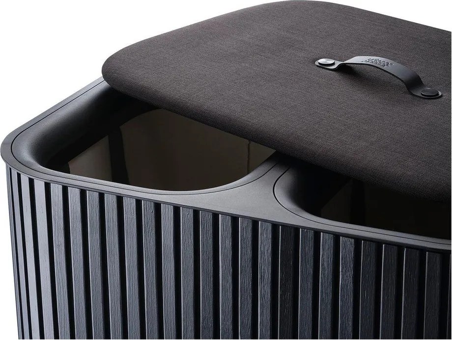 Черен бамбуков кош за пране 2x45 l Tota Luxe – Joseph Joseph