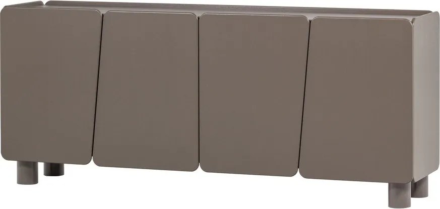 Кафяв скрин от масивен бор 200x85x45 cm Root – WOOOD