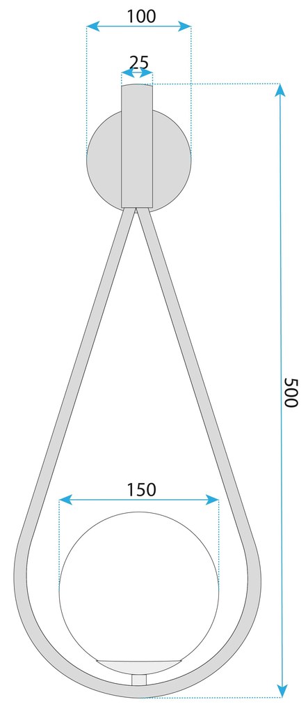 Аплик G094-1W GOLD WHITE