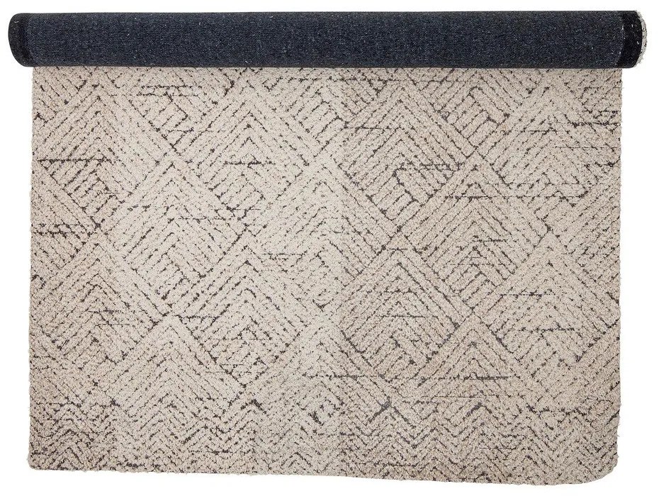 Кремав килим със смес от памук 150x210 cm Saxo – Bloomingville