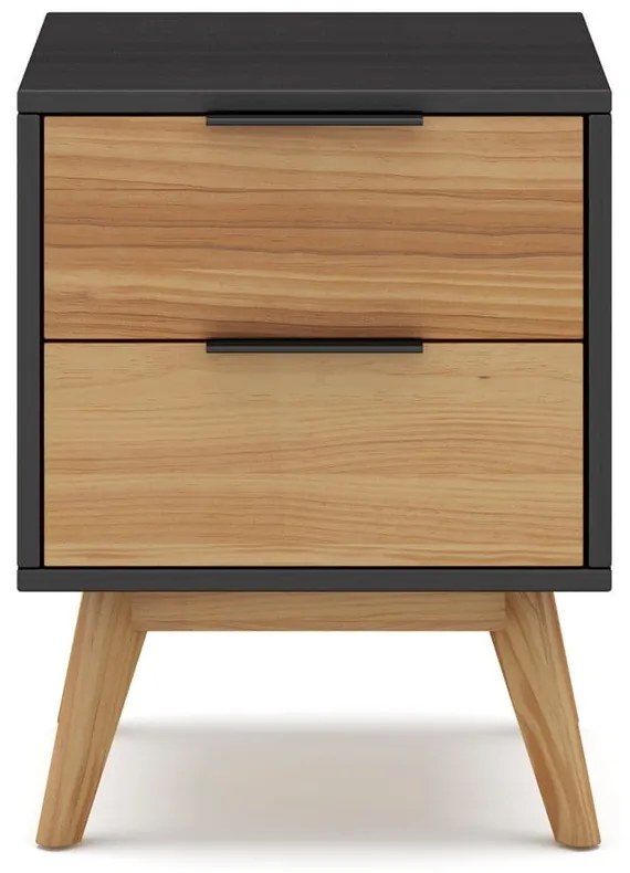 Нощно шкафче от борова дървесина в естествен цвят Lavis - Marckeric