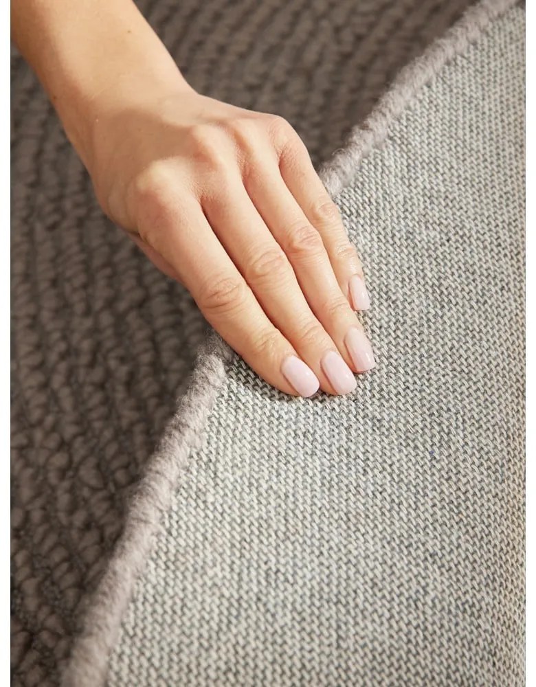 Ръчно изработен вълнен кръгъл килим в кафяво-сив цвят ø 120 cm Eleni Taupe – Hanse Home
