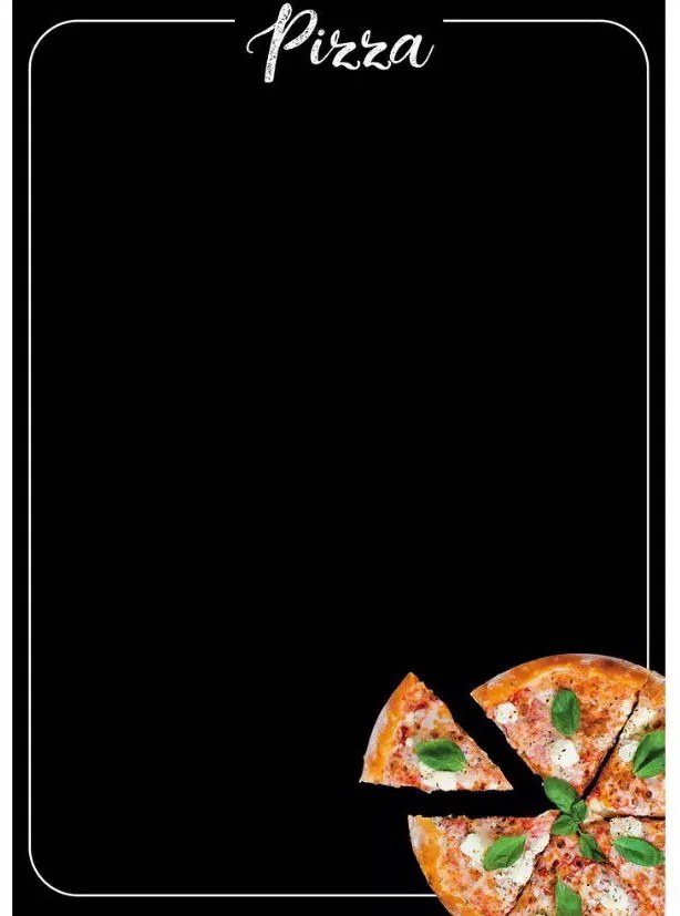 Черна дъска Pizza L