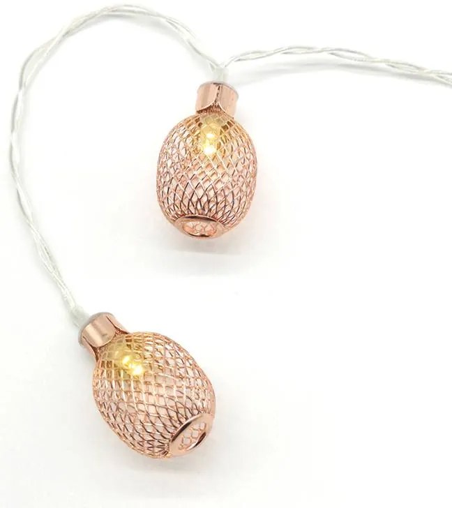 LED крушка в поредица Metal pineapple-Бронз-С таймер (10) парчета