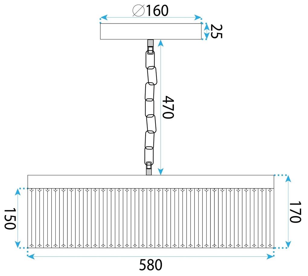 Лампа APP1531-8CP4 Gold