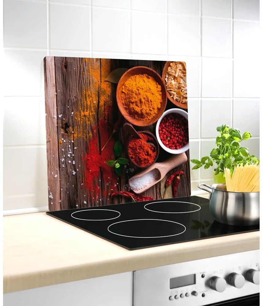 Стъклен капак за печка , 50 x 56 cm Spice - Wenko