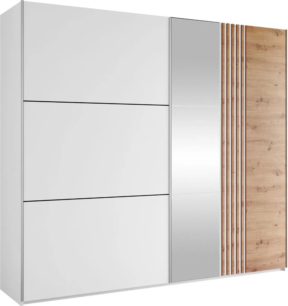 Гардероб Sintra 250 плъзгащ-Бяло Fusiko