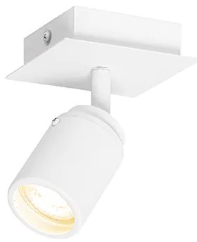 Модерен квадратен бял IP44 спот за баня - Ducha