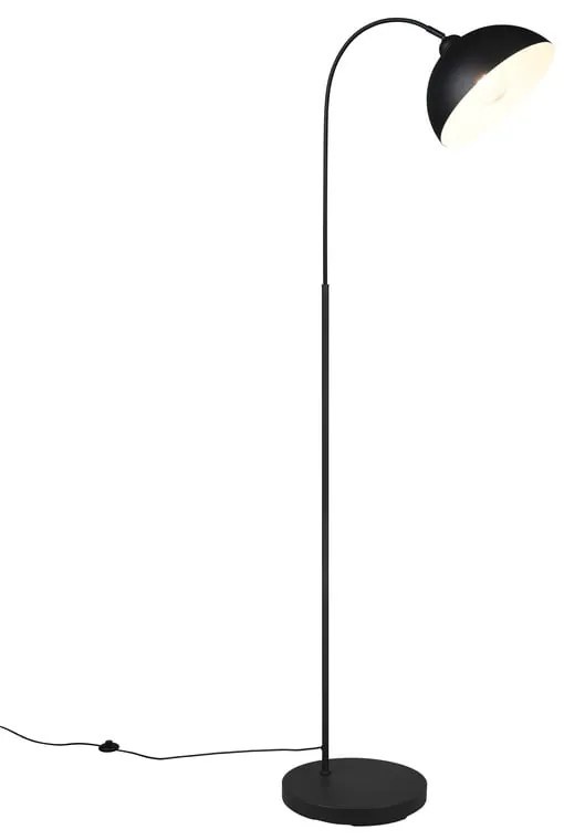 Черна подова лампа с метален абажур (височина 170 cm) Sierra – Reality