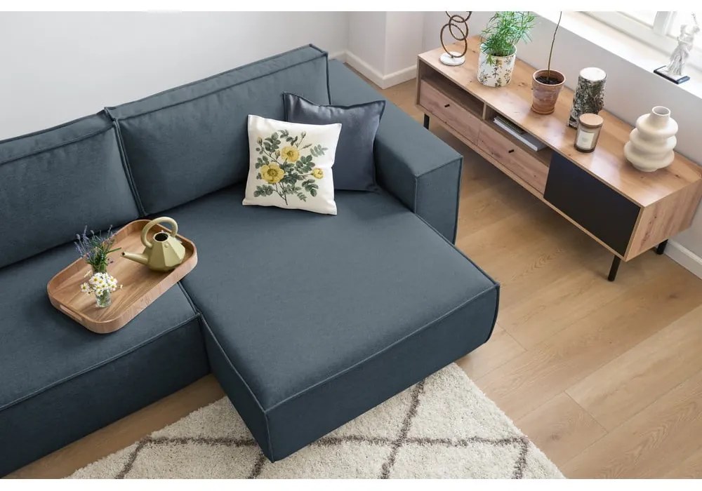 Тъмносин променлив разтегателен диван Nihad - Bobochic Paris