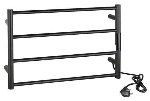 Сушилник за кърпи 56x37 см неръждаема стомана/черен