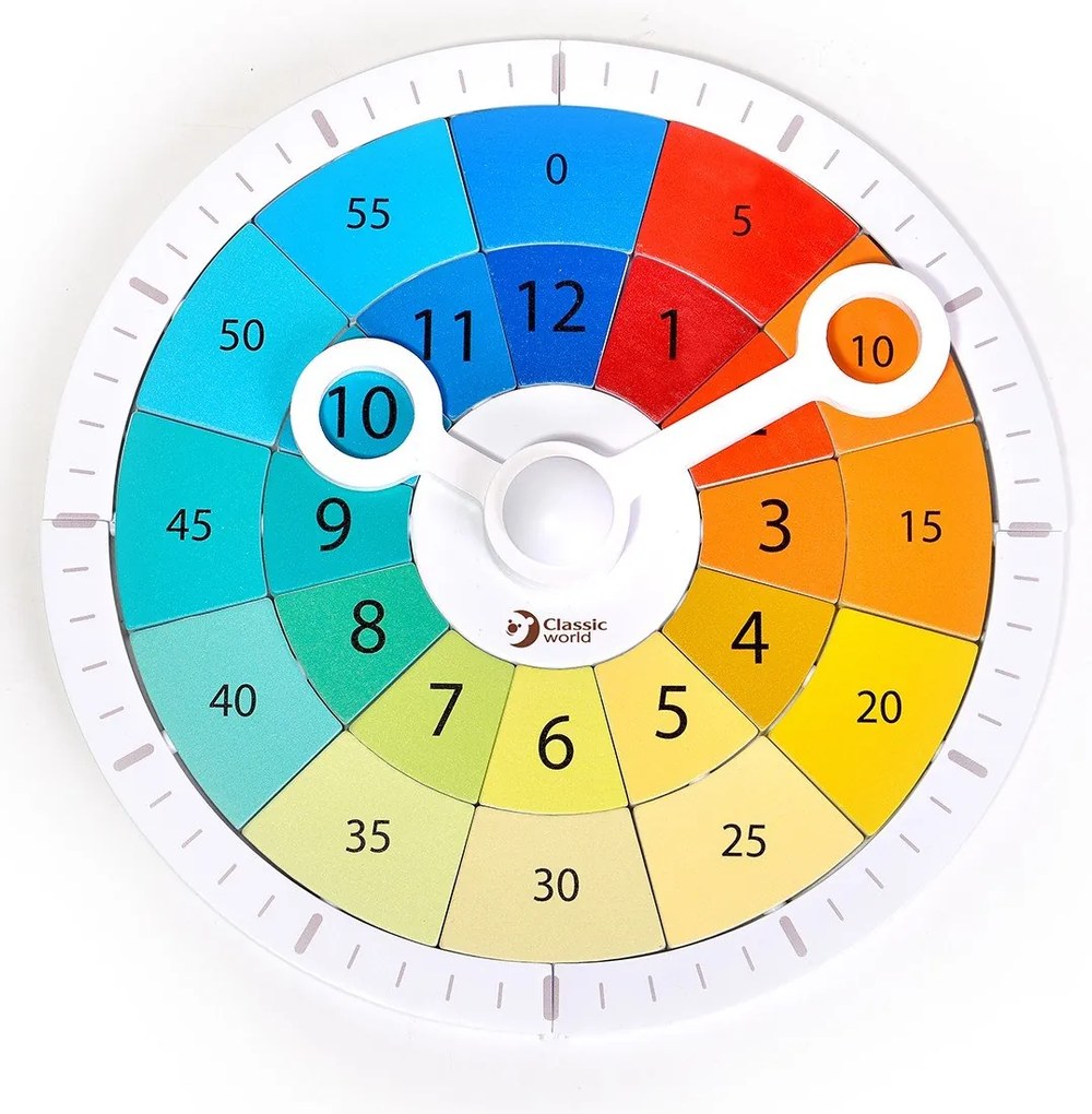 Classic world  -  Дървен образователен часовник