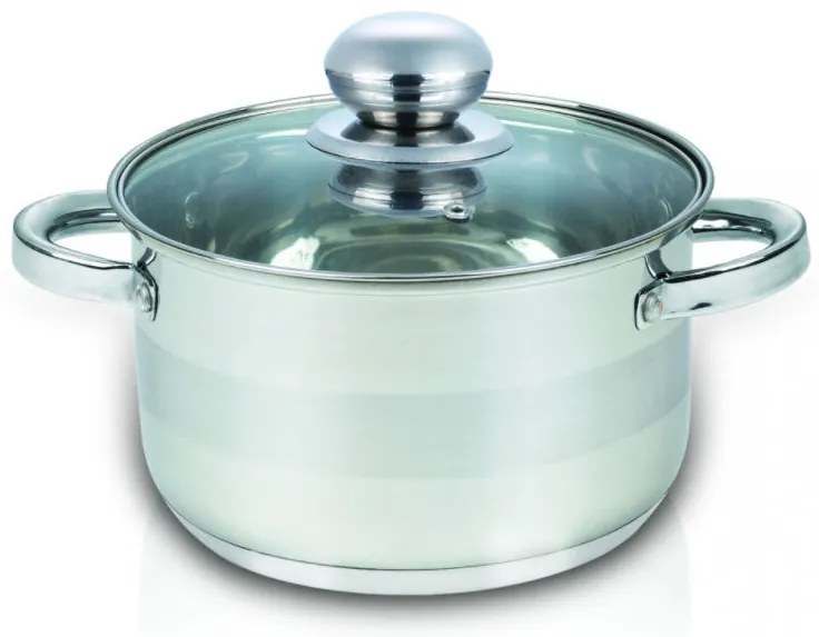 Тенджера с капак SAPIR SP 1210 GI18, 2.9 литра, 18x11.5 см, Многослойно дъно, Индукция, Инокс