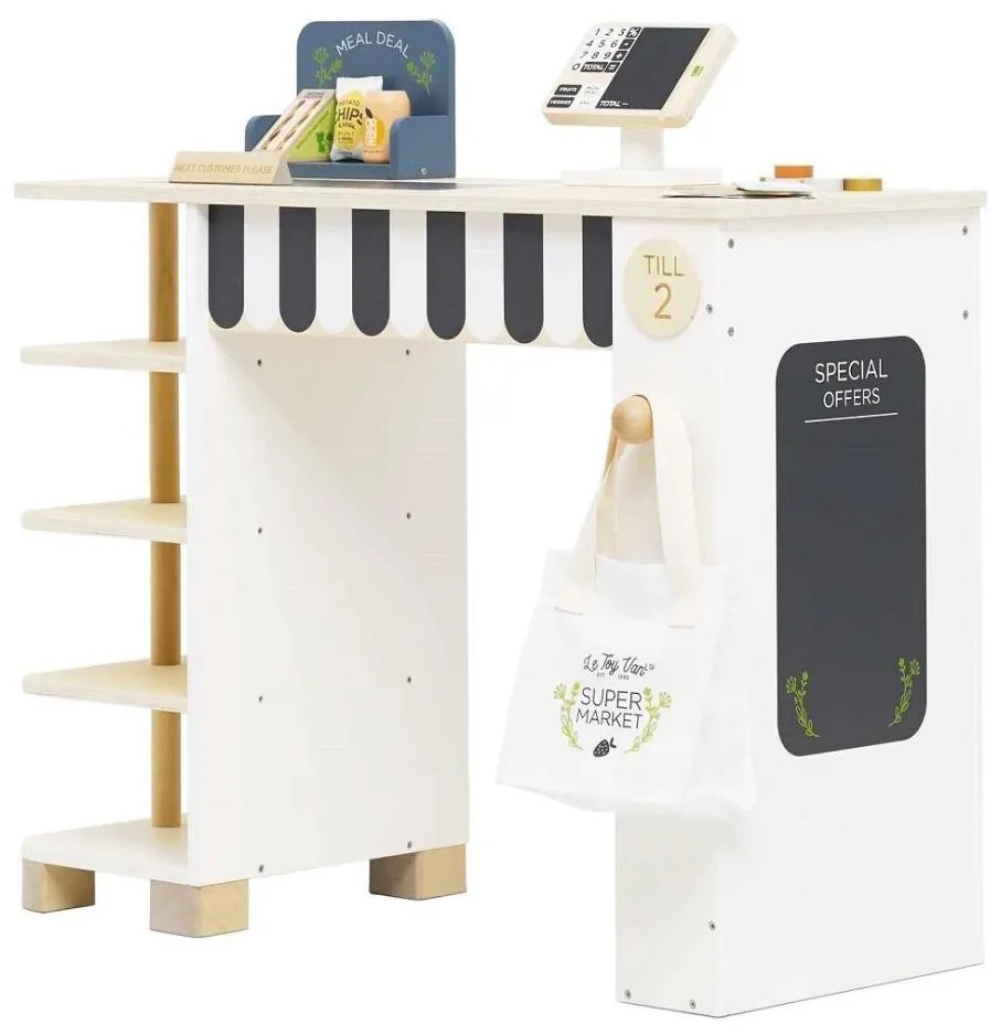 Le Toy Van - Пазарен щанд с касов апарат и аксесоари