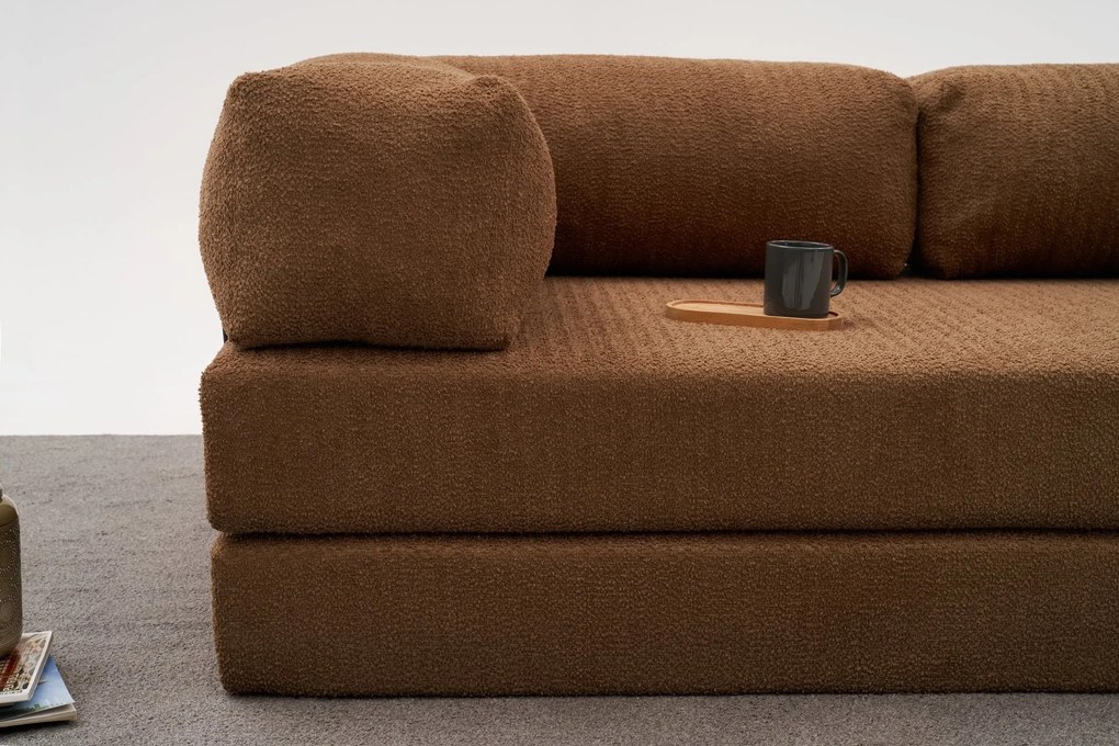 Ъглов диван Comfort Mini, цвят Кафяв