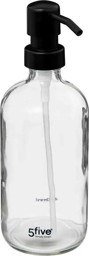 Дозатор за сапун 5five Glass, 450 ml - Прозрачно