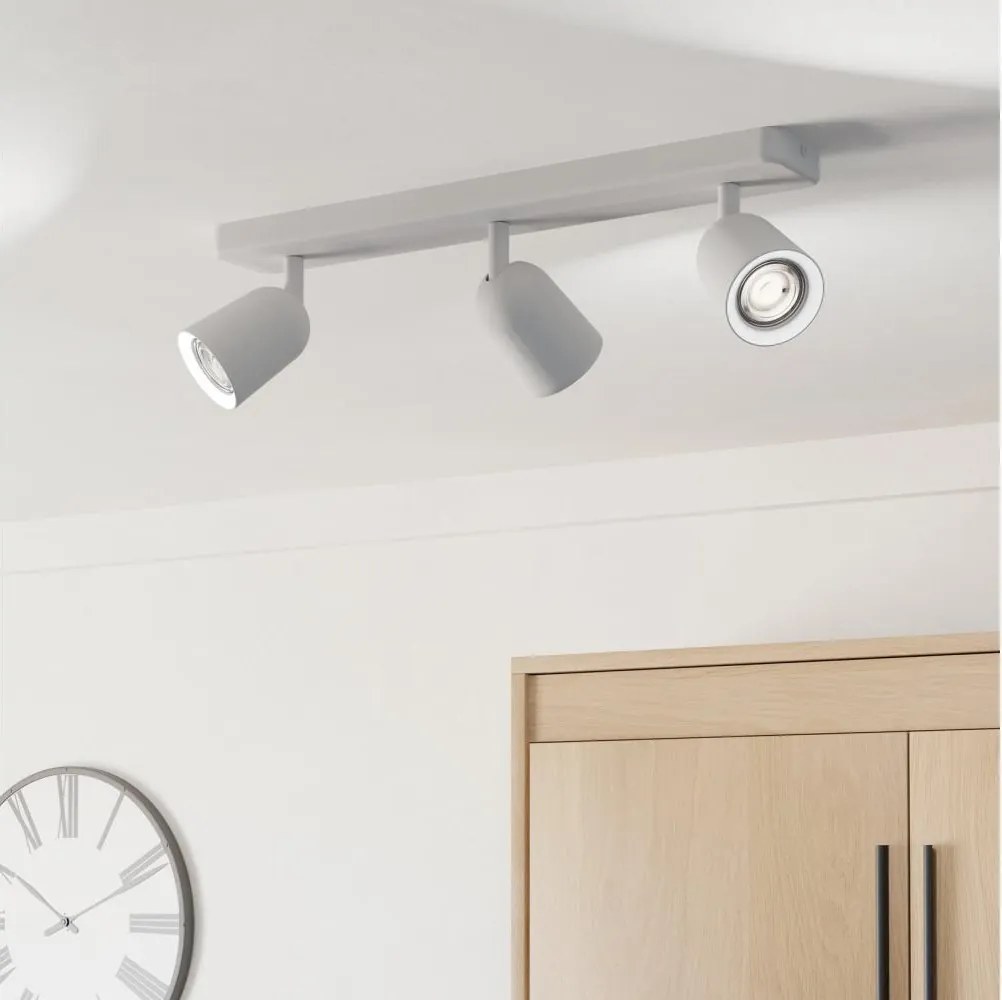 Eglo 901947 - Точково осветително тяло CAMALDOLI 3xGU10/10W/230V бяло