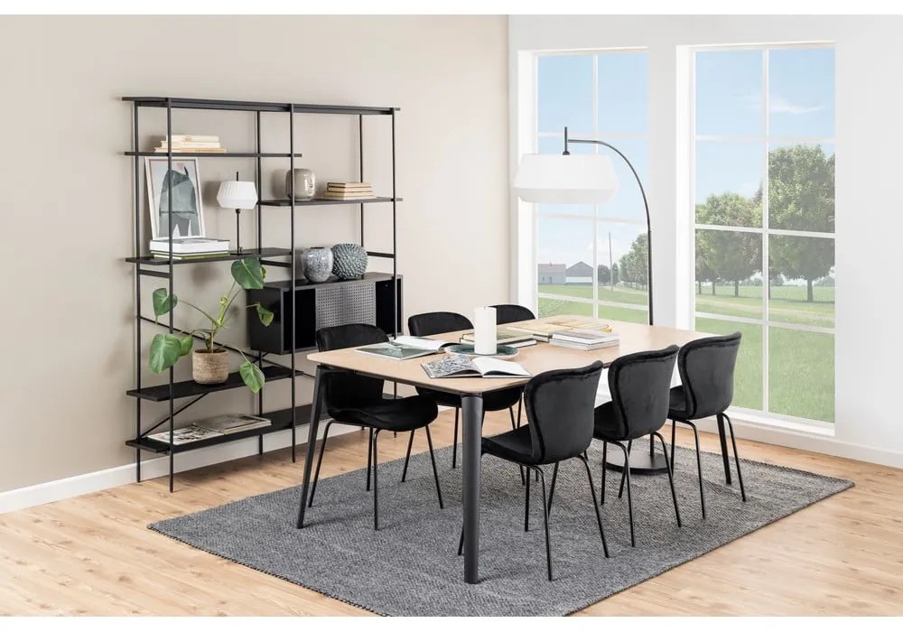 Черна библиотека 172x188x27 cm Angus – Actona