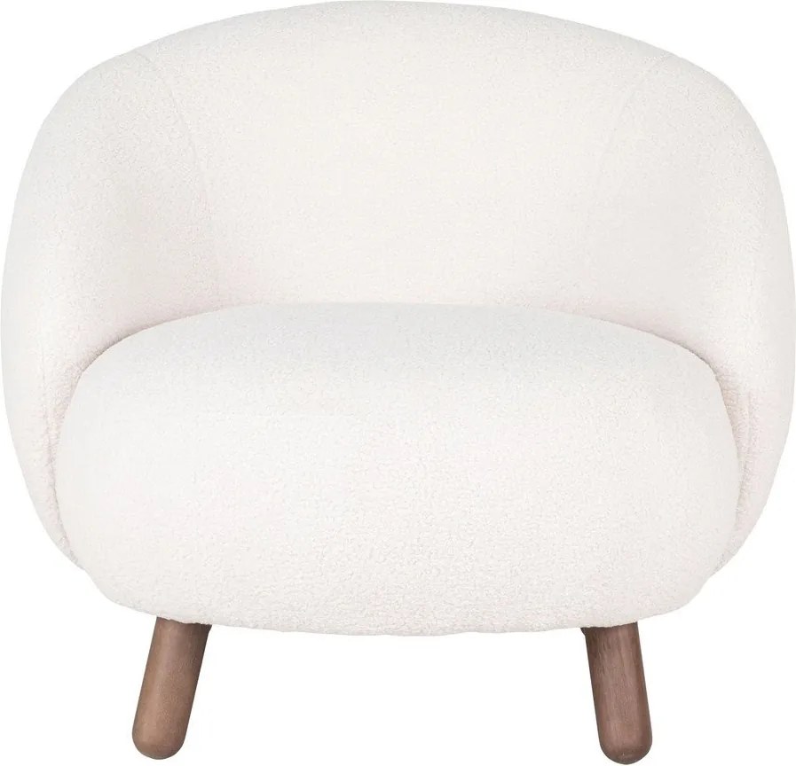 Кремав фотьойл с табуретка Savona – House Nordic