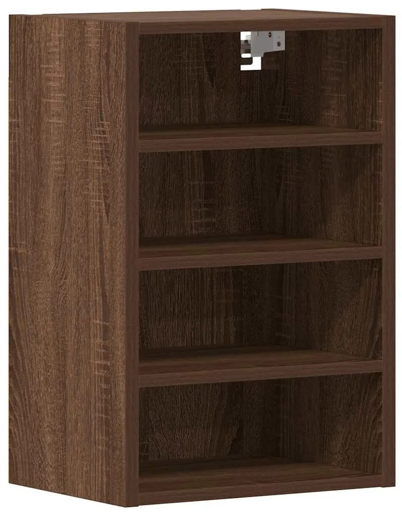 854181 vidaXL Шкаф окачване Riga Кафяв дъб 40x29,5x60 cm Инженерна дървесина