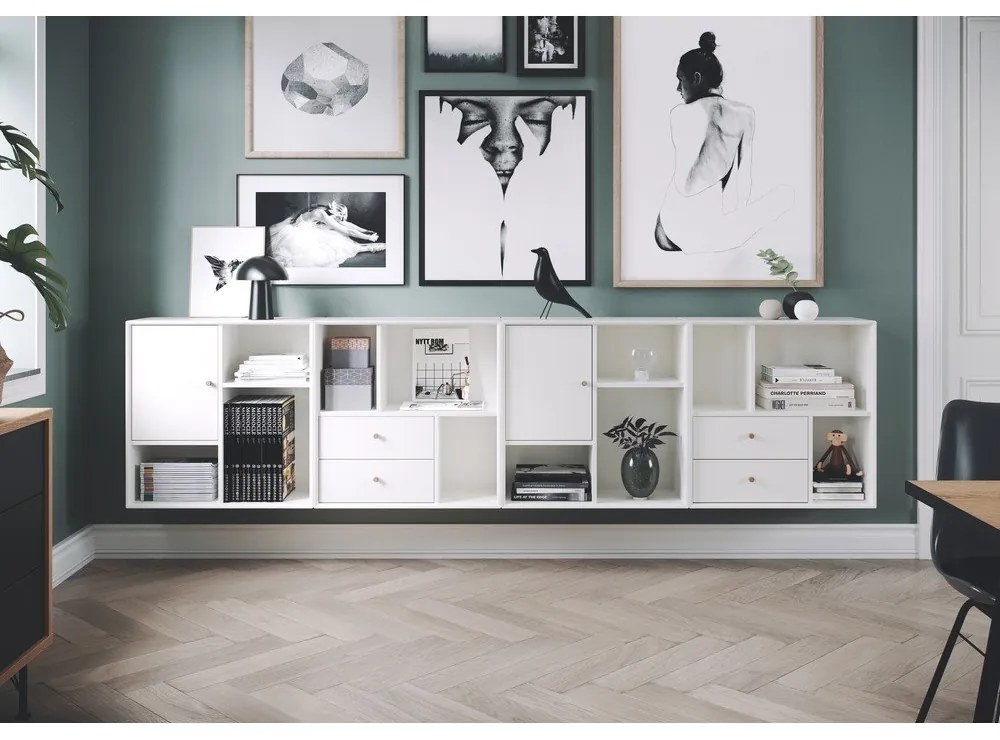 Бял компонент с врата 33x43 cm Z Cube - Tenzo