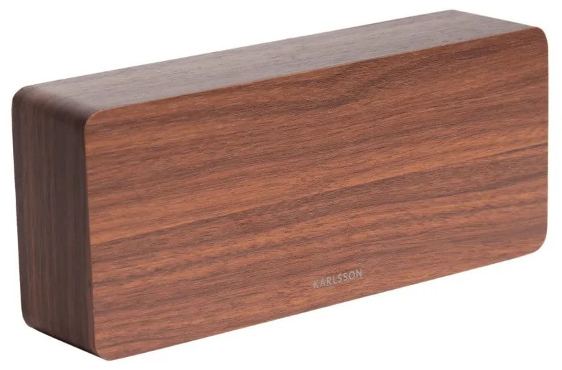 Будилник с дървен декор , 21 x 9 cm Tube - Karlsson