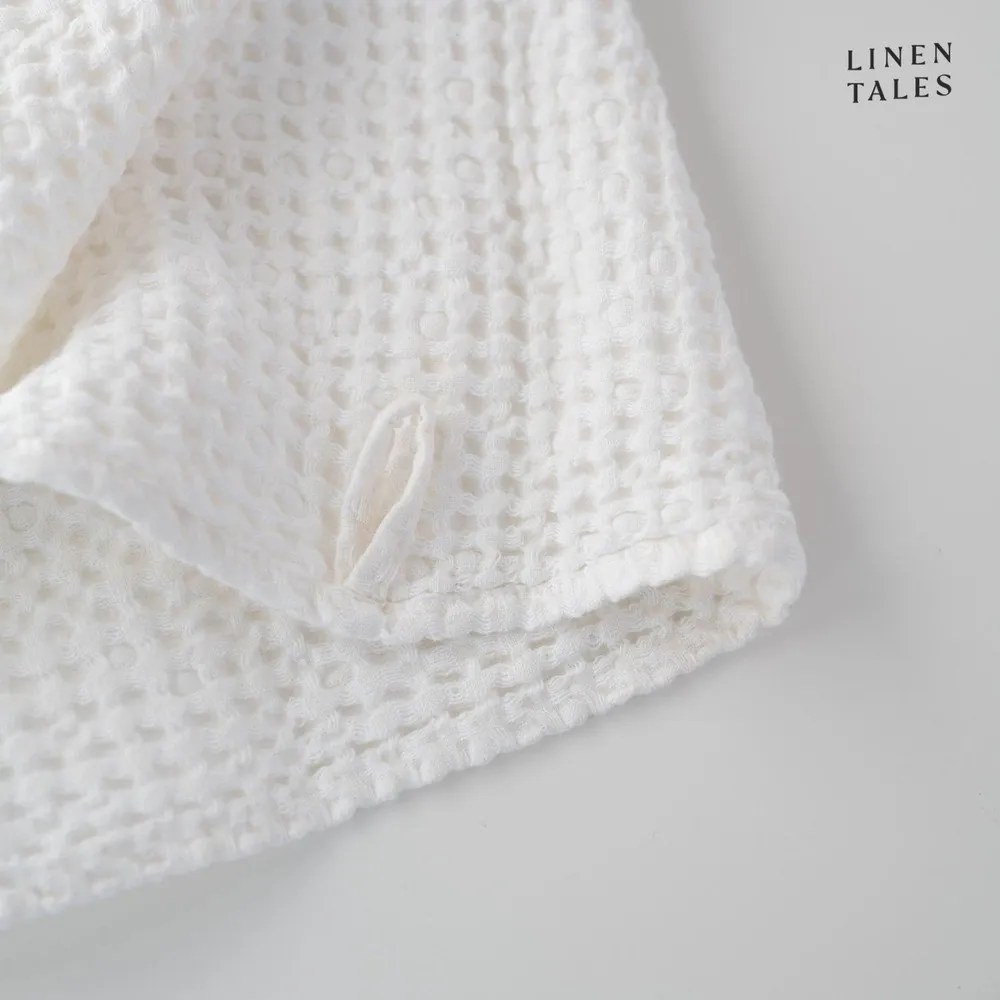 Бели хавлии и кърпи за баня в комплект от 3 Honeycomb - Linen Tales