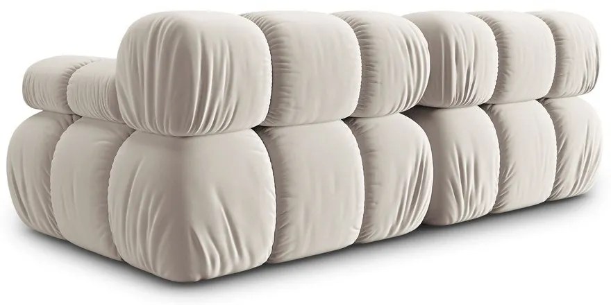 Бежов кадифен модулен диван 188 cm Bellis – Micadoni