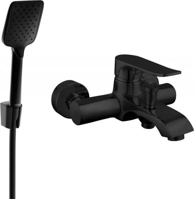 Mexen Pecos R62 вана батерия с душ комплект, черна - 7273R62-70