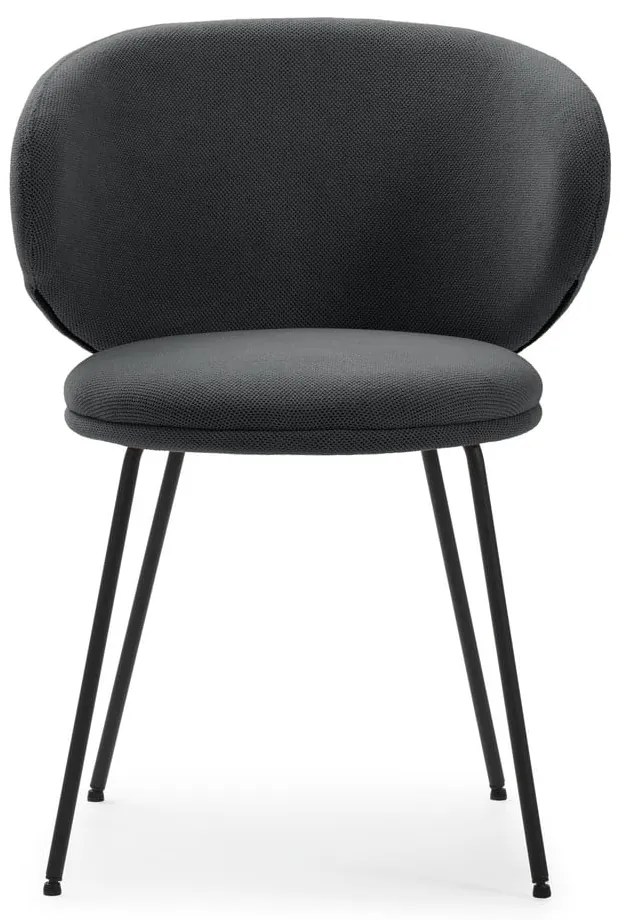 Тъмносиви тапицирани трапезни столове в комплект 2 бр. Rush – Marckeric
