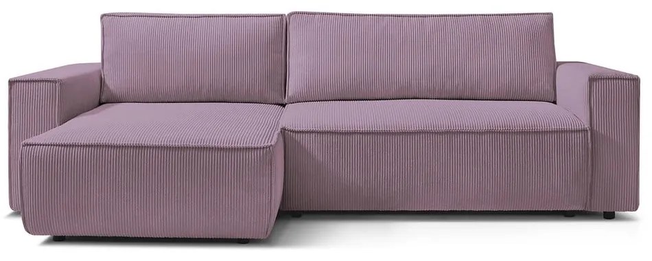 Розов велурен разтегателен диван Nihad - Bobochic Paris