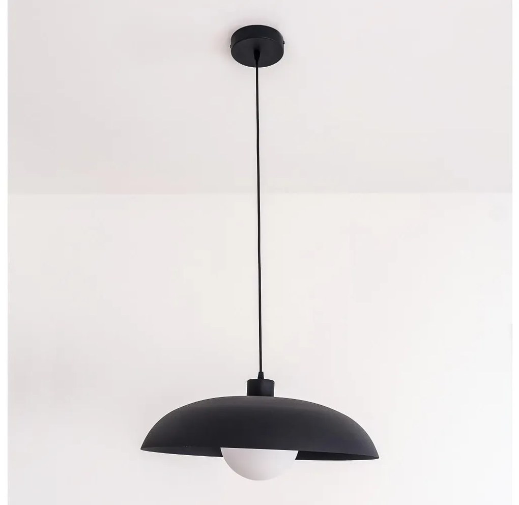 Висяща лампа на кабел ECLIPSE 1xE27/15W/230V черна