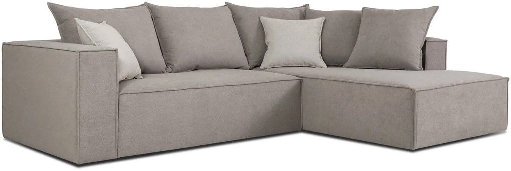 Ъглов диван Opalin-Сиво специално-Дясно