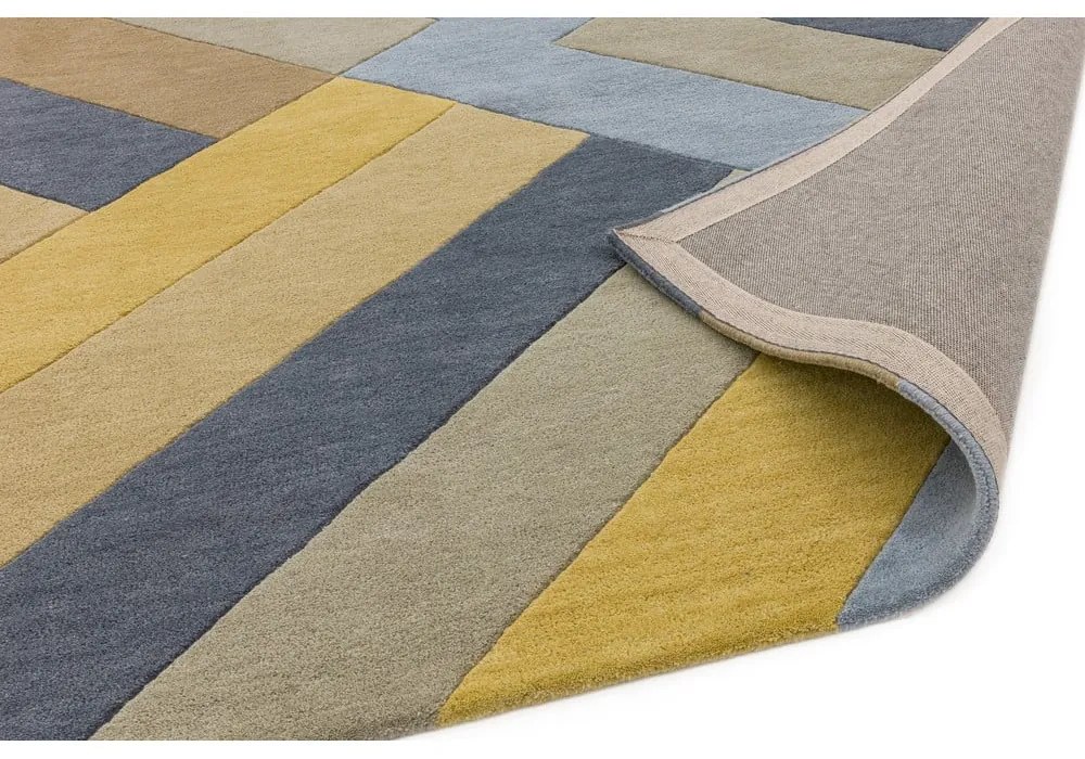 Сив и жълт килим Big Zig, 120 x 170 cm Reef - Asiatic Carpets
