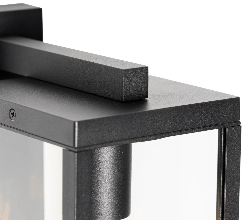 Умен външен стенен фенер черен IP44 вкл. Wifi ST64 - Charlois