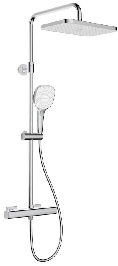 KFA Armatura 5756-910-00 - Душ комплект с термостатен смесител MALAGA, лъскав хром