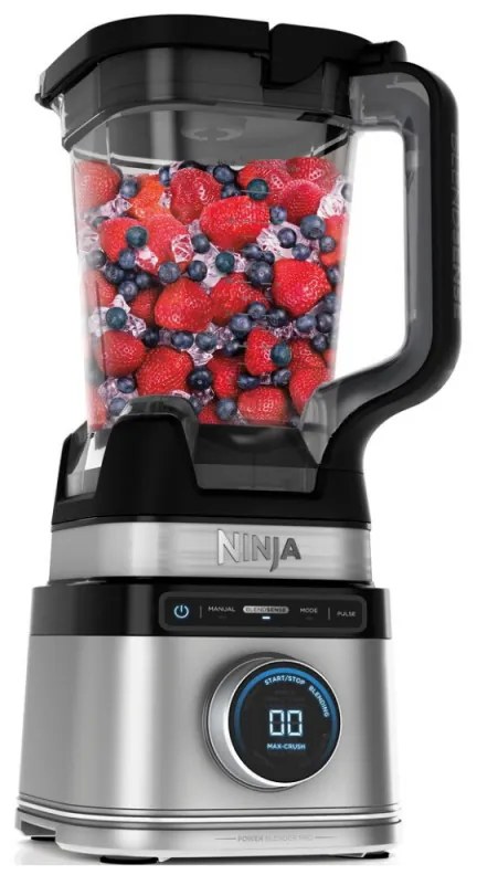 Блендер Ninja Detect Pro TB201EU, 1200W, 2.1 л, 14 скорости, Таймер, LED дисплей, Без BPA, Черен/сив