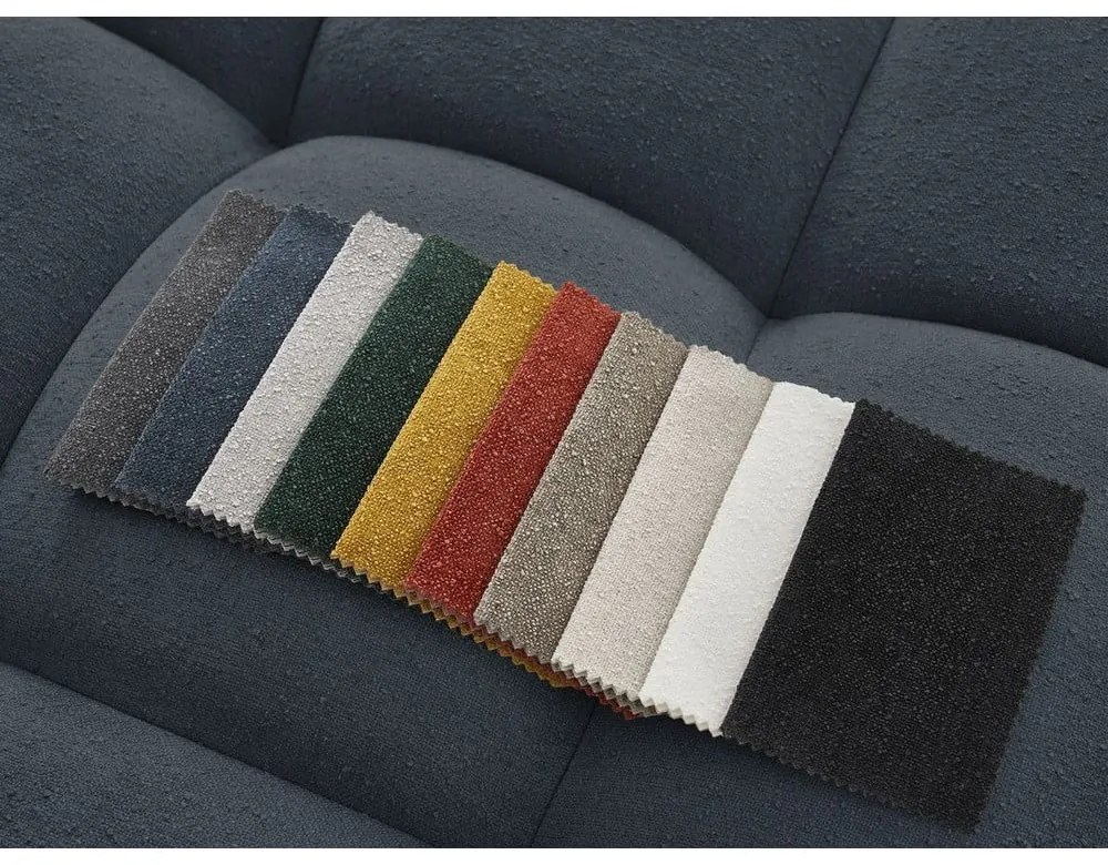 Тъмносиня табуретка от прежда с примки от букле Everest – Bobochic Paris