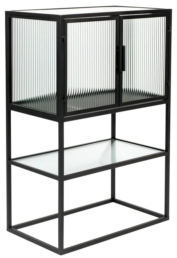 Черен метален шкаф 60x90 cm Boli - Dutchbone