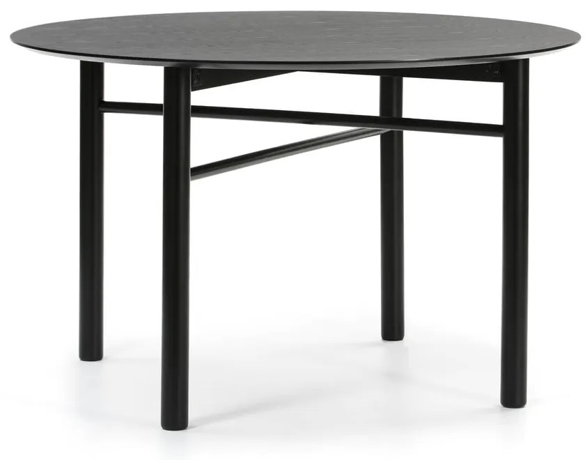 Черна кръгла маса за хранене , ø 120 cm Junco - Teulat