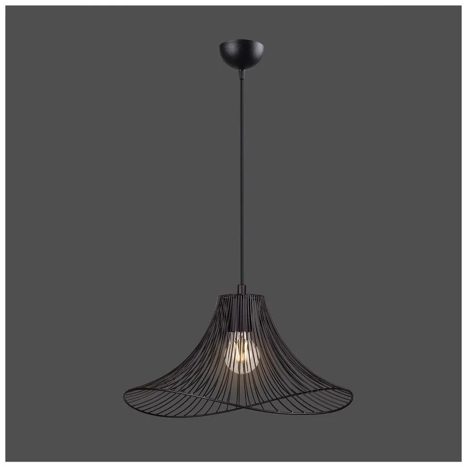 Черно висящо осветително тяло ø 40 cm Wavy – Squid Lighting