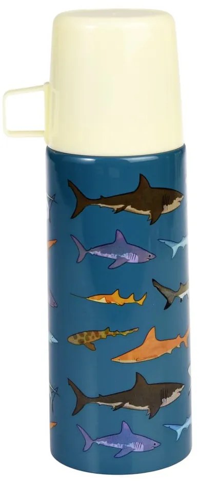 Син детски термос 350 ml Sharks – Rex London